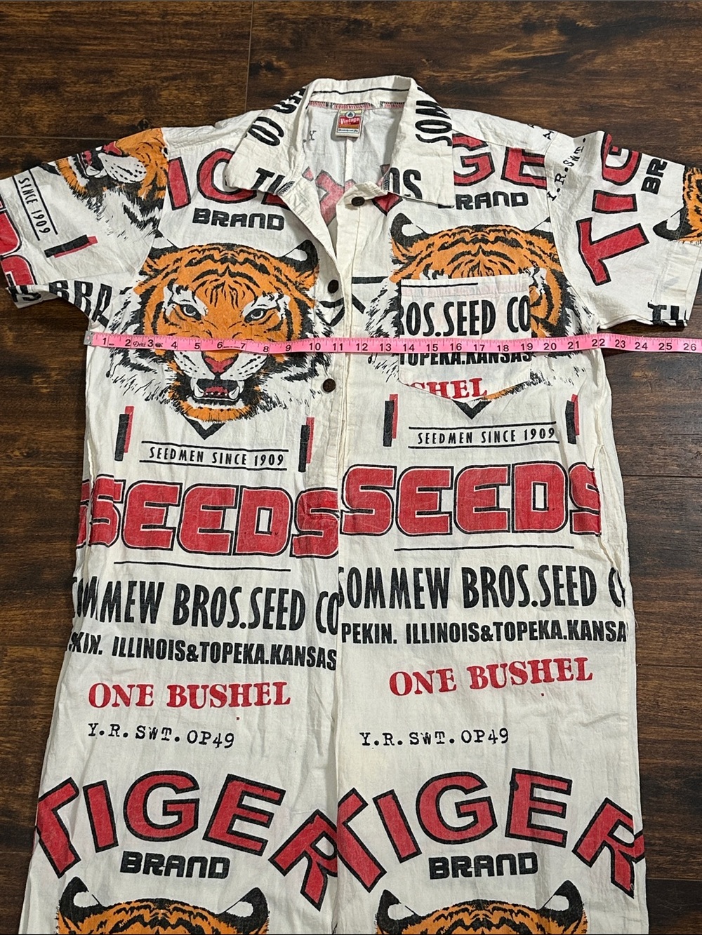 Vintage Tiger Seed Sack Jumpsuit 🐅🌾 Like New! - Picture 5 of 8